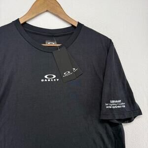 Oakey Shirt Men's Large Black Servant Lighting Horror Hydrolix Performance NEW